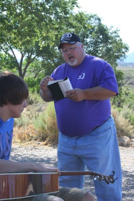 Pastor Paul Conducting Sunday Service